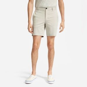 NWT‎ EVERLANE SIZE 35 The 7” Slim-Fit Performance Chino Short shorts stone grey